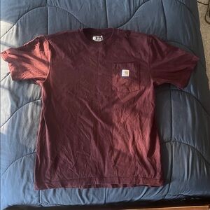 Carhartt Men's Dark Red Short Sleeve Tee